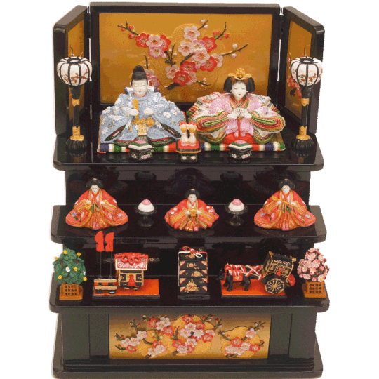瑞鳳雛 木製三段飾り 【丹青堂製】｜雛人形の販売・通販【丹青堂