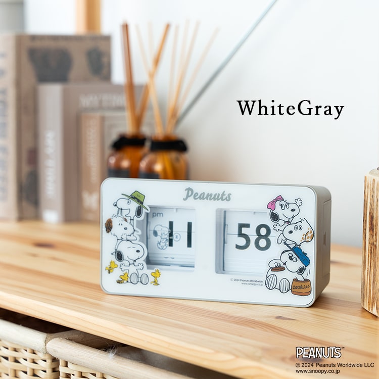 楽天市場】置き時計 スヌーピー パタパタクロック フリップ時計