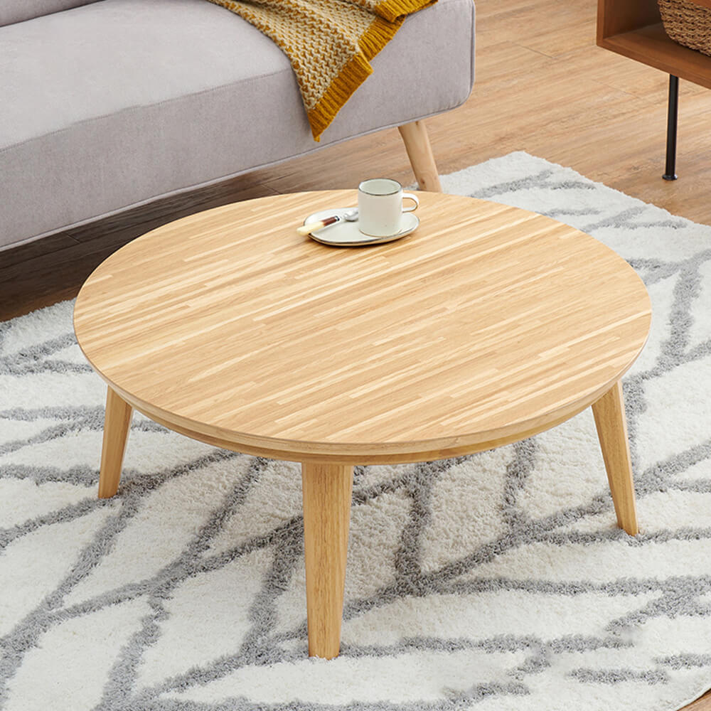 Kana（カーナ） 天然木円形こたつテーブル