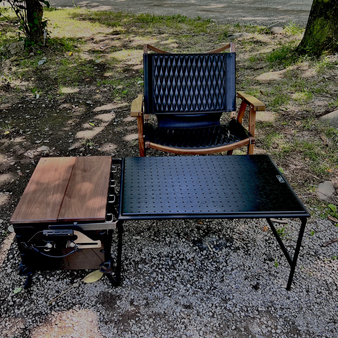 H&O SCブリッジテーブル25 ブラック／OD | outdoor MIL's