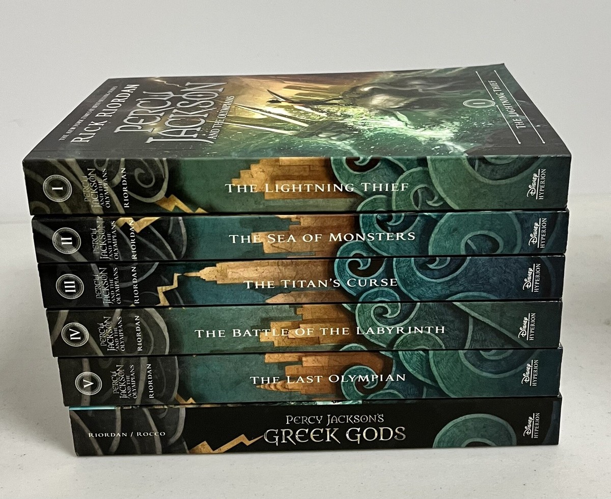 Percy Jackson and the Olympians 6 Book Paperback Set Brand New No
