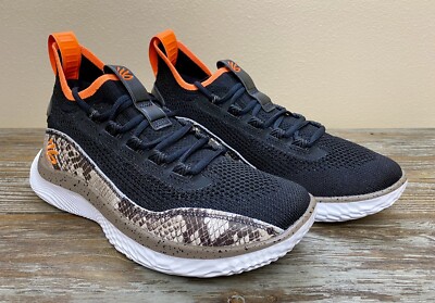 Under Armour Curry Flow 8 Snake Black Basketball Shoes 3024429-005