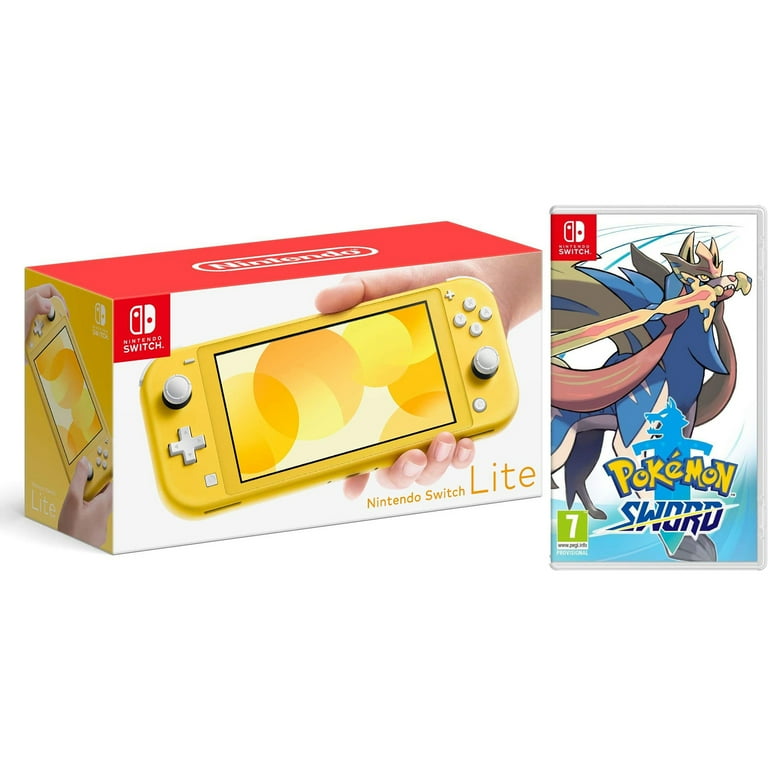 Nintendo Switch Lite 32GB with Pokemon Sword Bundle, Yellow