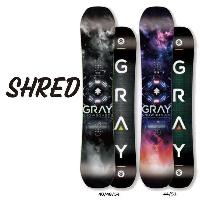 2023-2024 GRAY/グレイスノーボード/グレー/SHRED/シュレッド/ラントリ