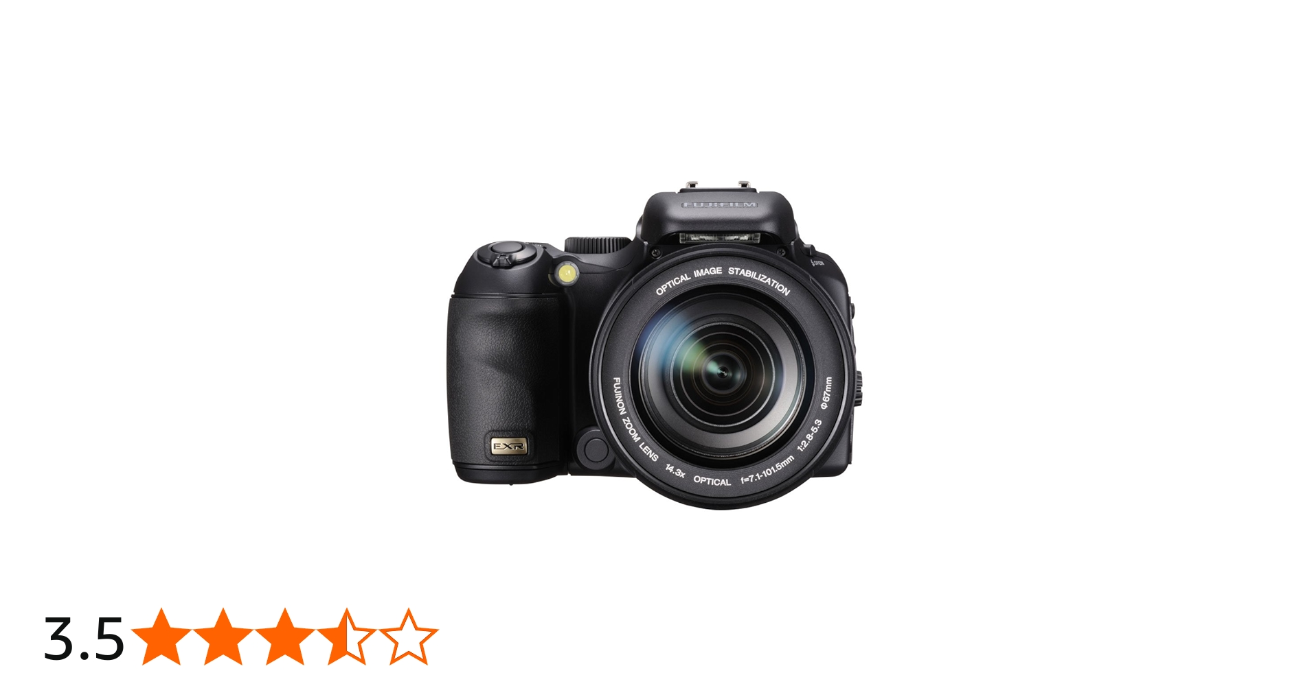 Fujifilm FinePix S200EXR Digital Camera - Black (12MP, 14.3x