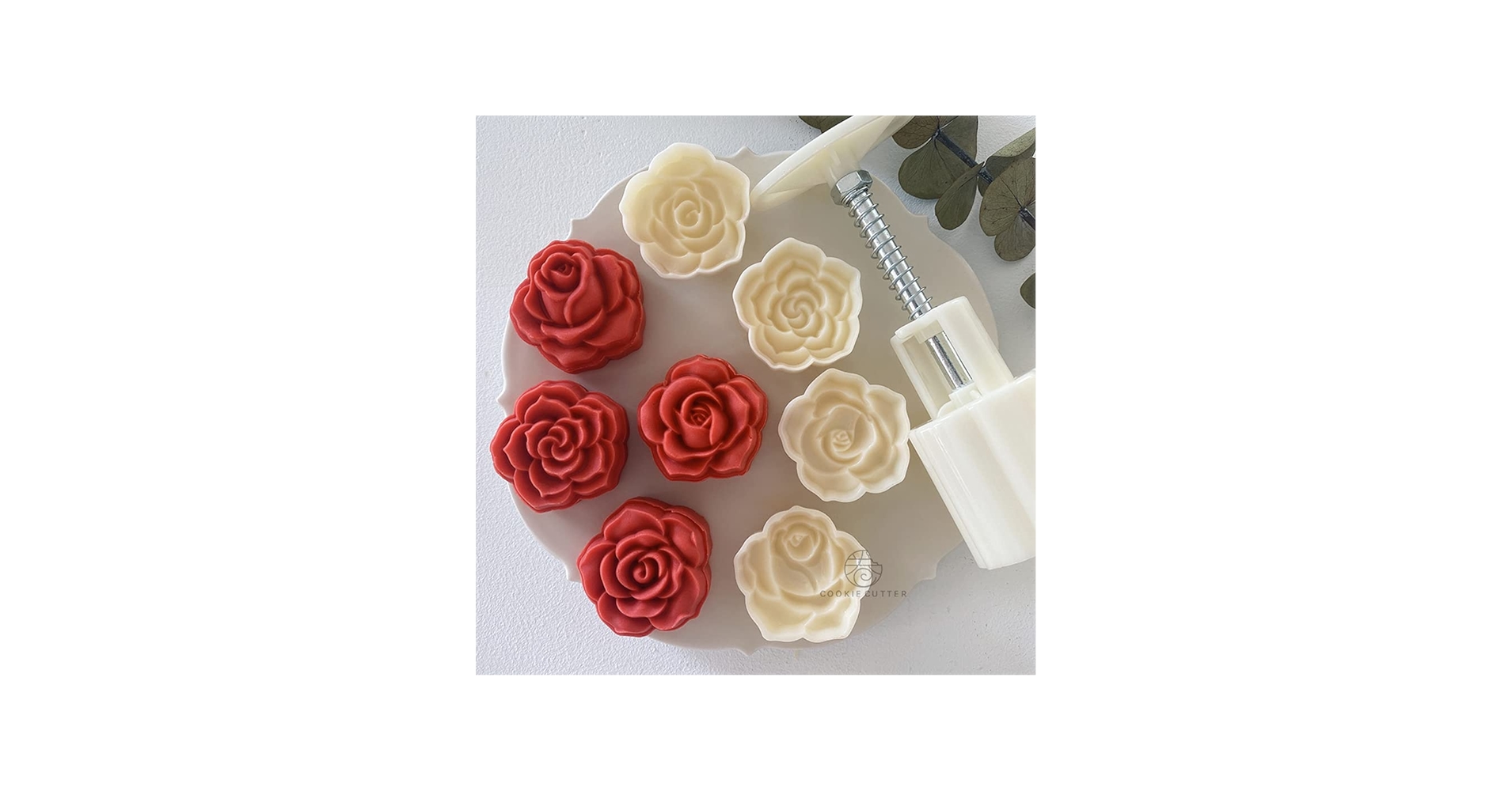 Amazon | バラの花 クッキー型 薔薇の形 抜き型 4点セット ビスケット