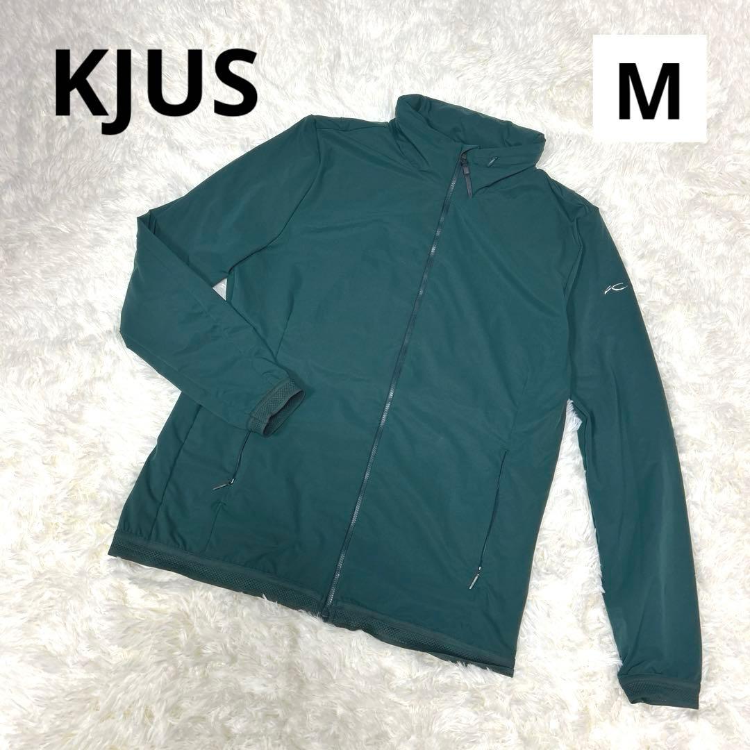 KJUS チュース　ジップアップジャケット　ダークグリーン　フード収納付き　M KJUS チュース ジップアップジャケット ダークグリーン フード収納付き